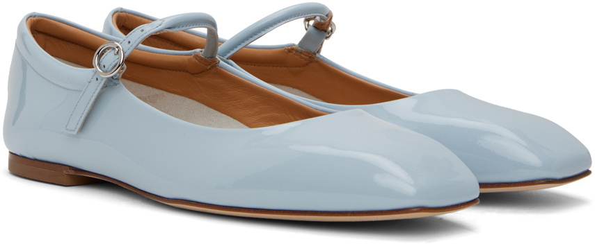 Aeyde Blue Uma Ballerina Flats