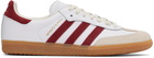 Sporty & Rich Burgundy & White adidas Originals Edition Samba OG Sneakers