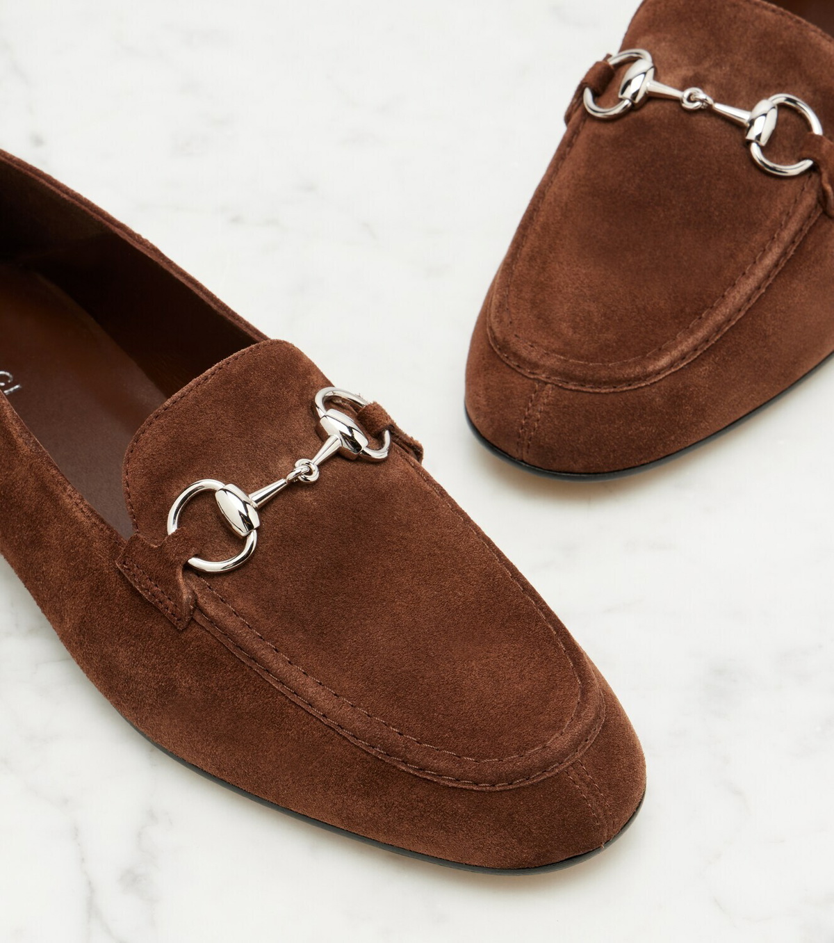 Gucci Jordaan Horsebit suede loafers
