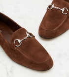 Gucci Jordaan Horsebit suede loafers