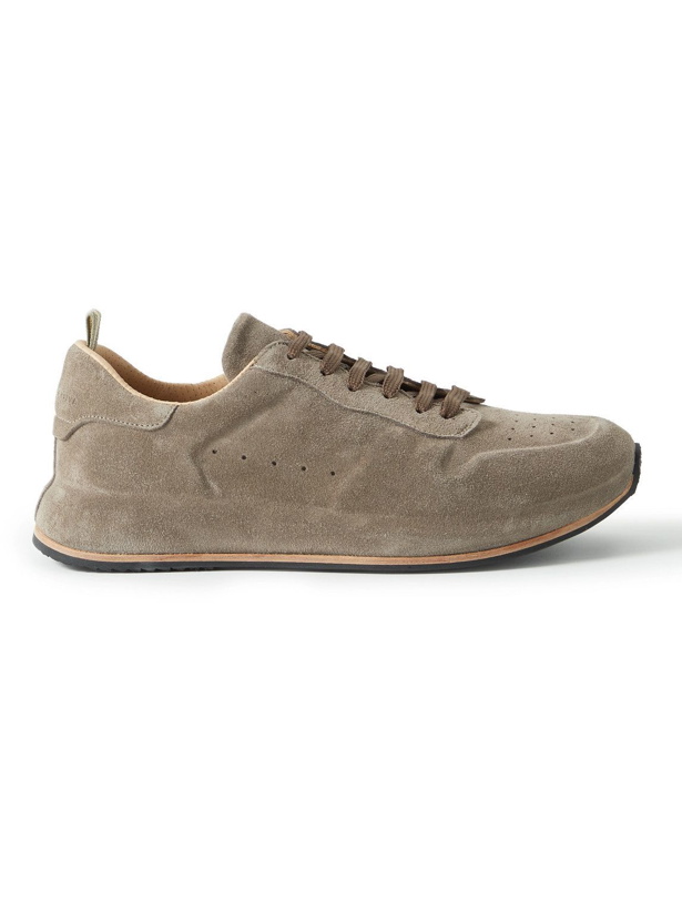 Photo: Officine Creative - Race Lux 002 Suede Sneakers - Gray
