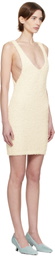 Entire Studios Off-White Tuft Tank Minidress