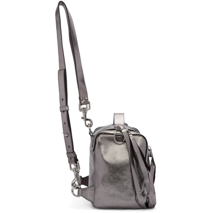 McQ Alexander McQueen Silver Mini Convertible Box Backpack McQ Alexander  McQueen