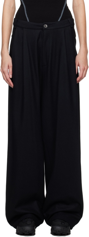 Photo: HYEIN SEO Black Wide Wool Trousers