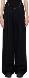 HYEIN SEO Black Wide Wool Trousers