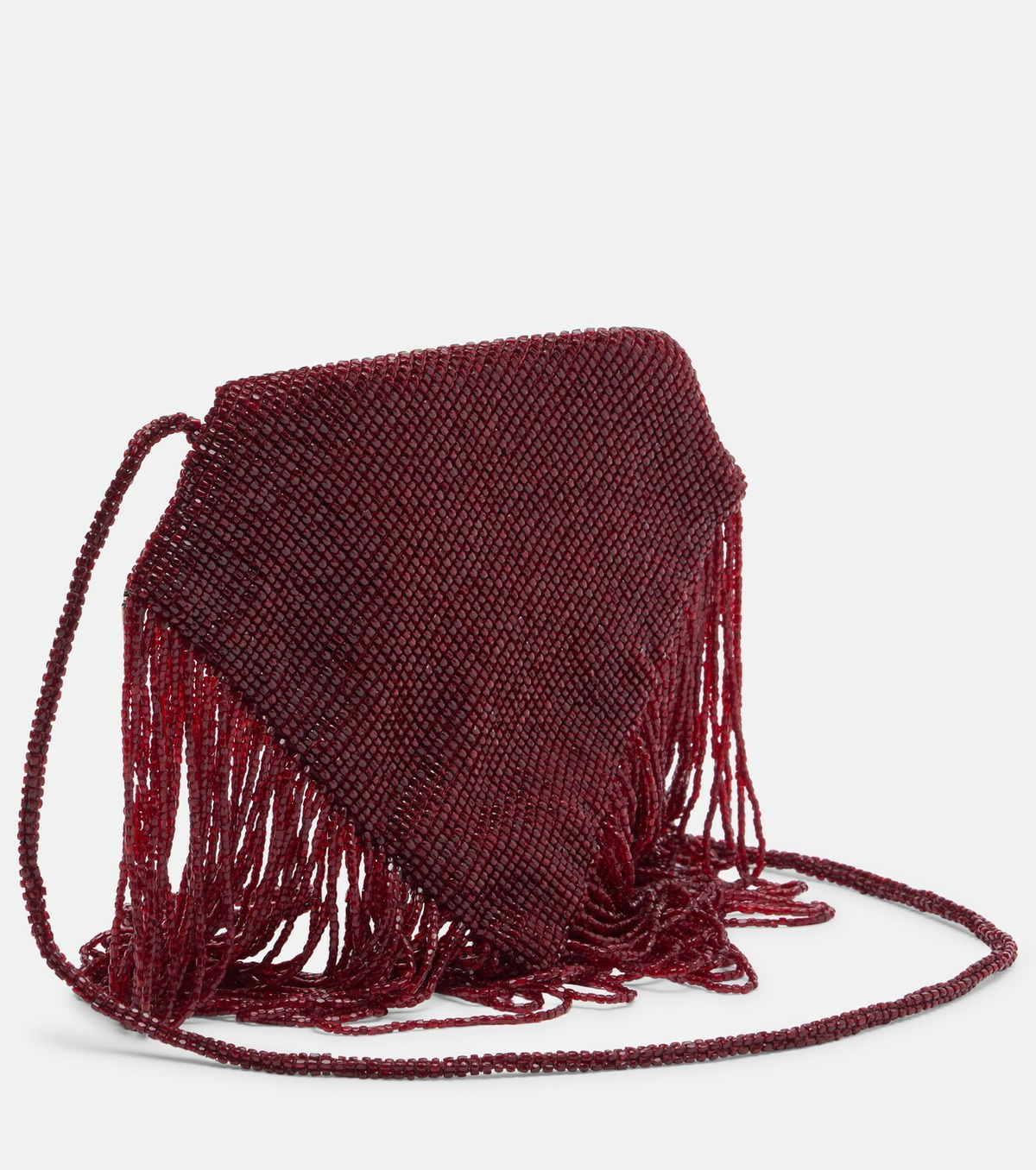 Victoria Beckham Manhattan beaded satin pouch