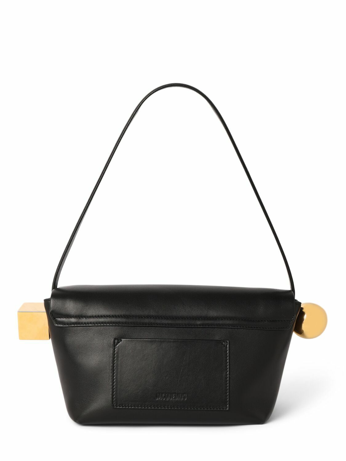 JACQUEMUS Le Rond Carre Leather Shoulder Bag Jacquemus