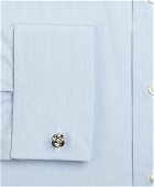 Brooks Brothers Men's Madison Relaxed-Fit Dress Shirt, Tennis Collar French Cuff | Blue