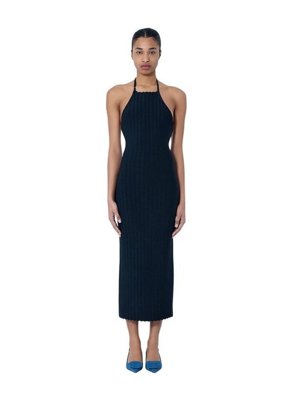 jacquemus blue knit dress Jacquemus // Ribbed Knit Sweater Dress – VSP Consignment