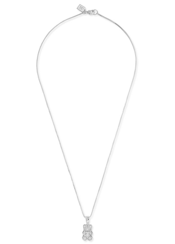 Photo: Crystal Haze Nostalgia Bear Silver-plated Necklace - One Size