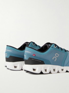 ON - Cloud X3 Rubber-Trimmed Mesh Running Sneakers - Blue
