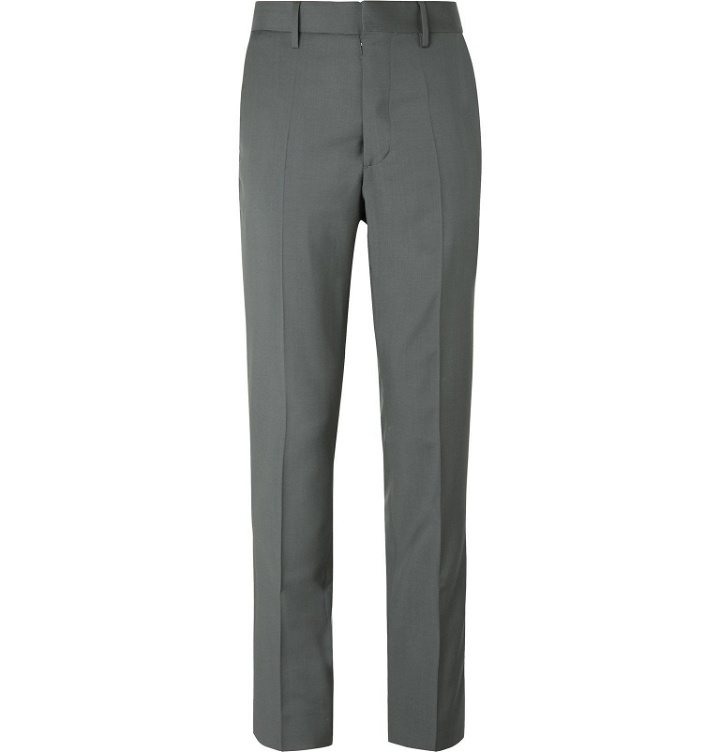 Photo: Maison Margiela - Bottle-Green Slim-Fit Virgin Wool and Mohair-Blend Suit Trousers - Green