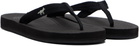 Maison Kitsuné Black Indosole Edition 'Easy Living' Flip-Flops