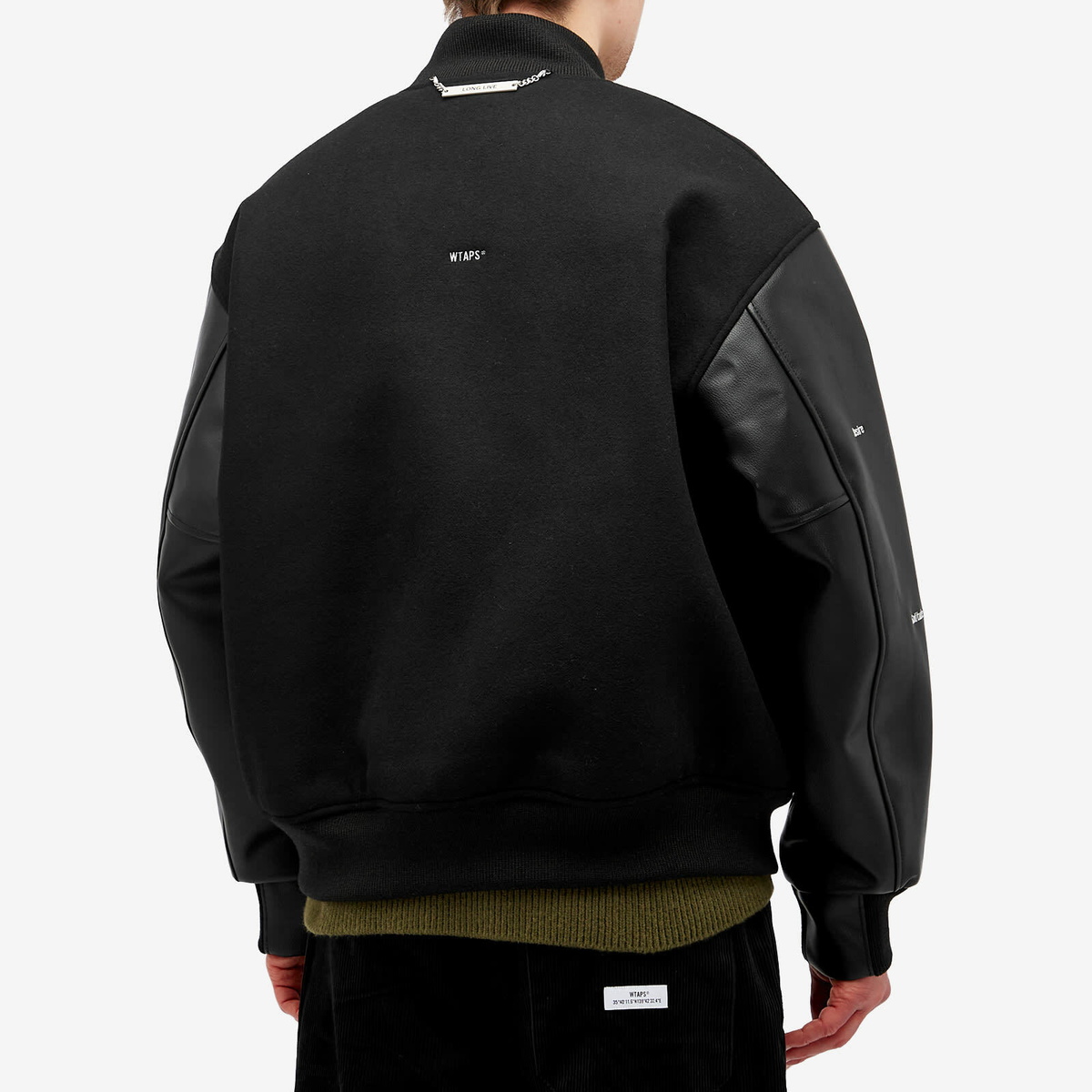 WTAPS Men's 06 Varsity Jacket in Black WTAPS