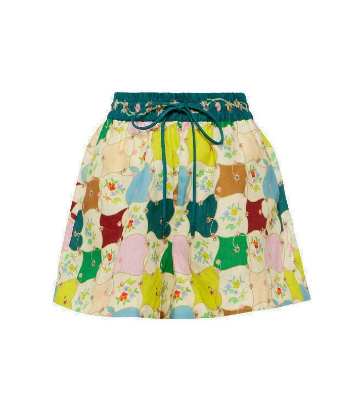 Photo: Alémais Everly floral linen shorts