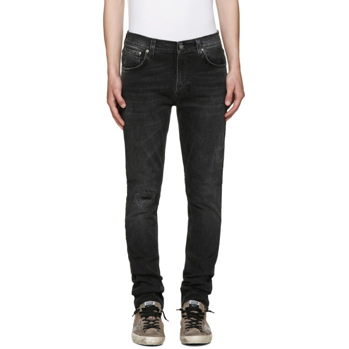 Photo: Nudie Jeans Grey Lean Dean Jeans