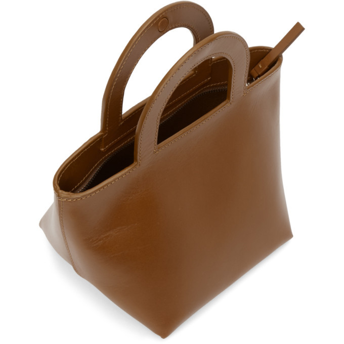 Building Block Brown Tiny Stencil Duffle Bag Building Block