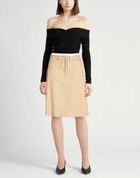 Vince. Womens Midi skirt Camel