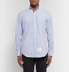 Thom Browne - Slim-Fit Button-Down Collar Cotton Oxford Shirt - Men - Light blue