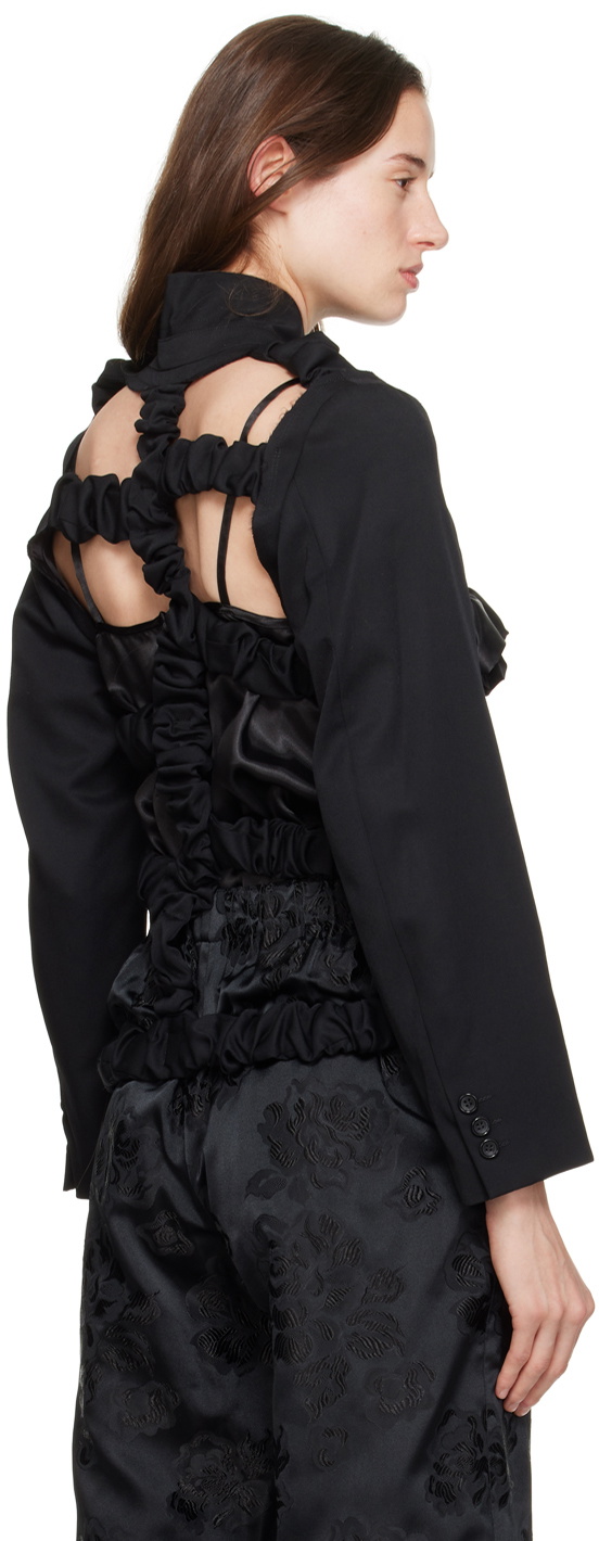 Comme des Garçons Comme des Garçons Black Cutout Blazer