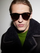 TOM FORD - Olivier-02 Round-Frame Tortoiseshell Acetate Sunglasses - Brown
