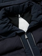 Aztech Mountain - Super Nuke Panelled Hooded Down Ski Jacket - Blue