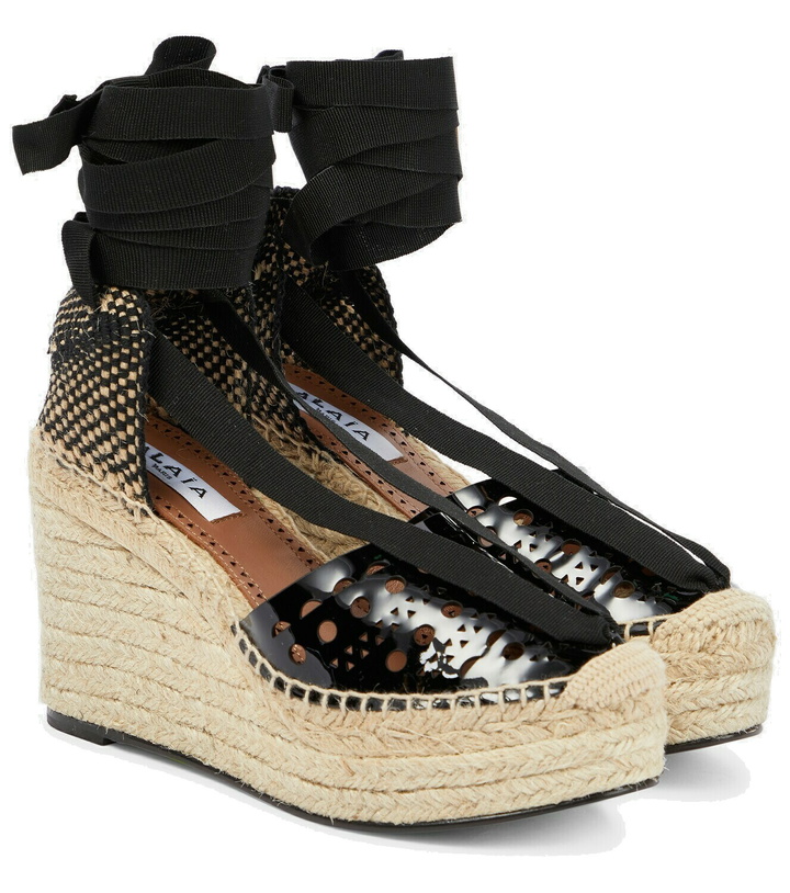 Photo: Alaïa Laser-cut espadrille wedges