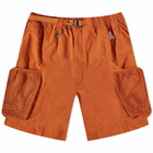 Nike Men's ACG Snowgrass Cargo Short in Dark Russet/Monarch