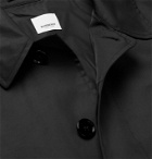 BURBERRY - Logo-Print Nylon Coat - Black