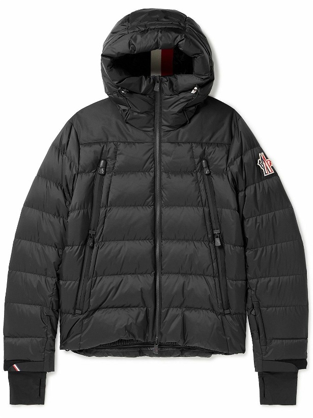 Photo: Moncler Grenoble - Camurac Logo-Appliquéd Quilted Hooded Down Ski Jacket - Black