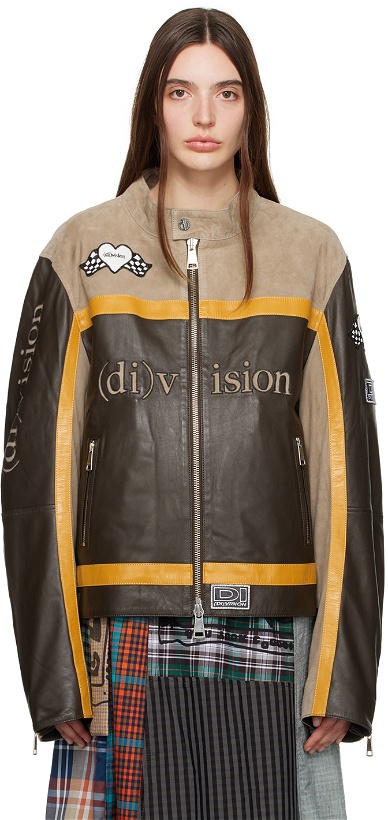 Photo: (di)vision Brown Split Leather Jacket