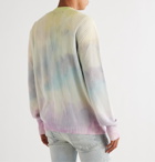 AMIRI - Ribbed Tie-Dyed Cashmere-Blend Cardigan - Multi