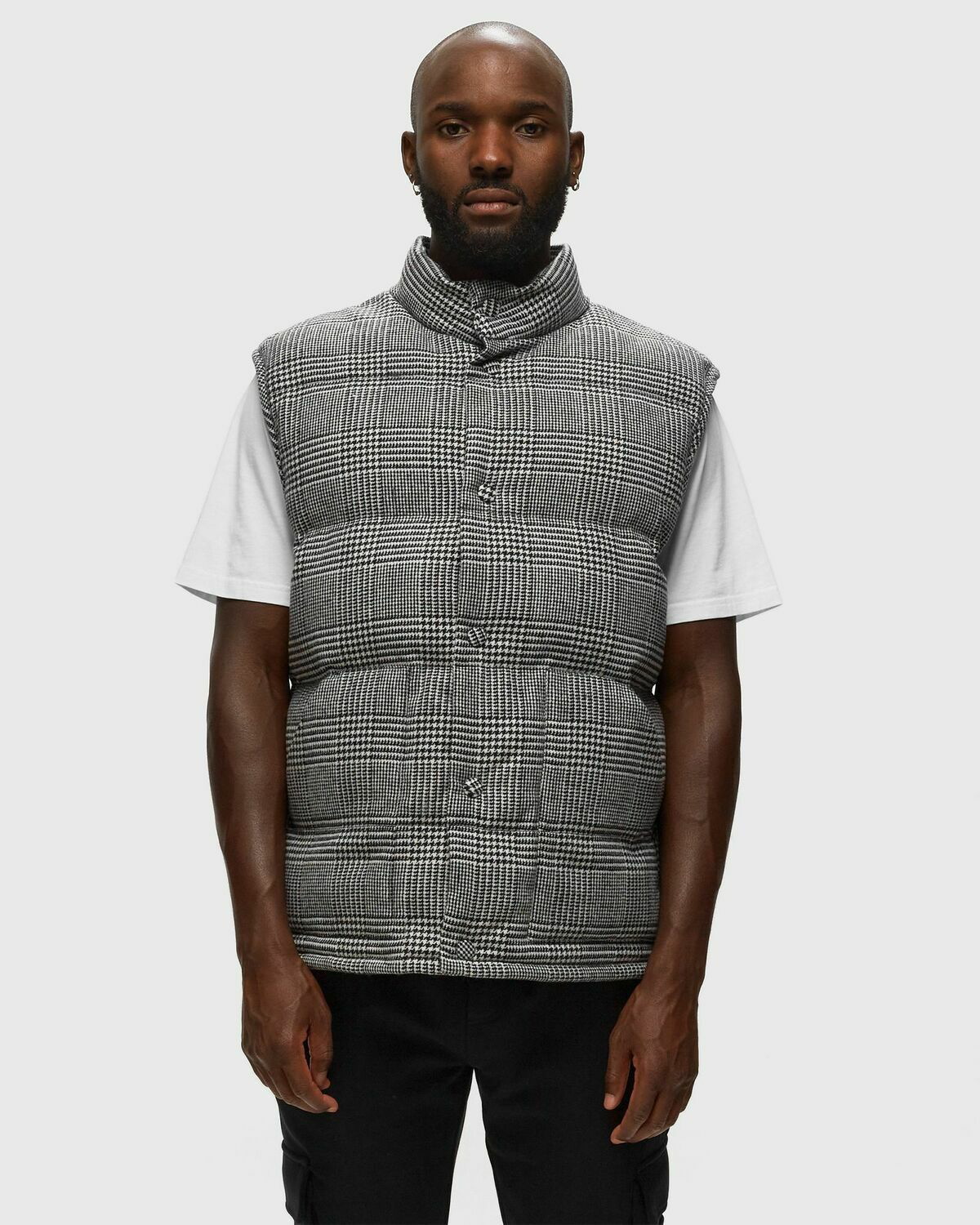 Officine Générale Damon Liner Vest Brushed Wool Grey - Mens - Vests ...