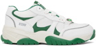 Axel Arigato White & Green Catfish Lo Sneakers