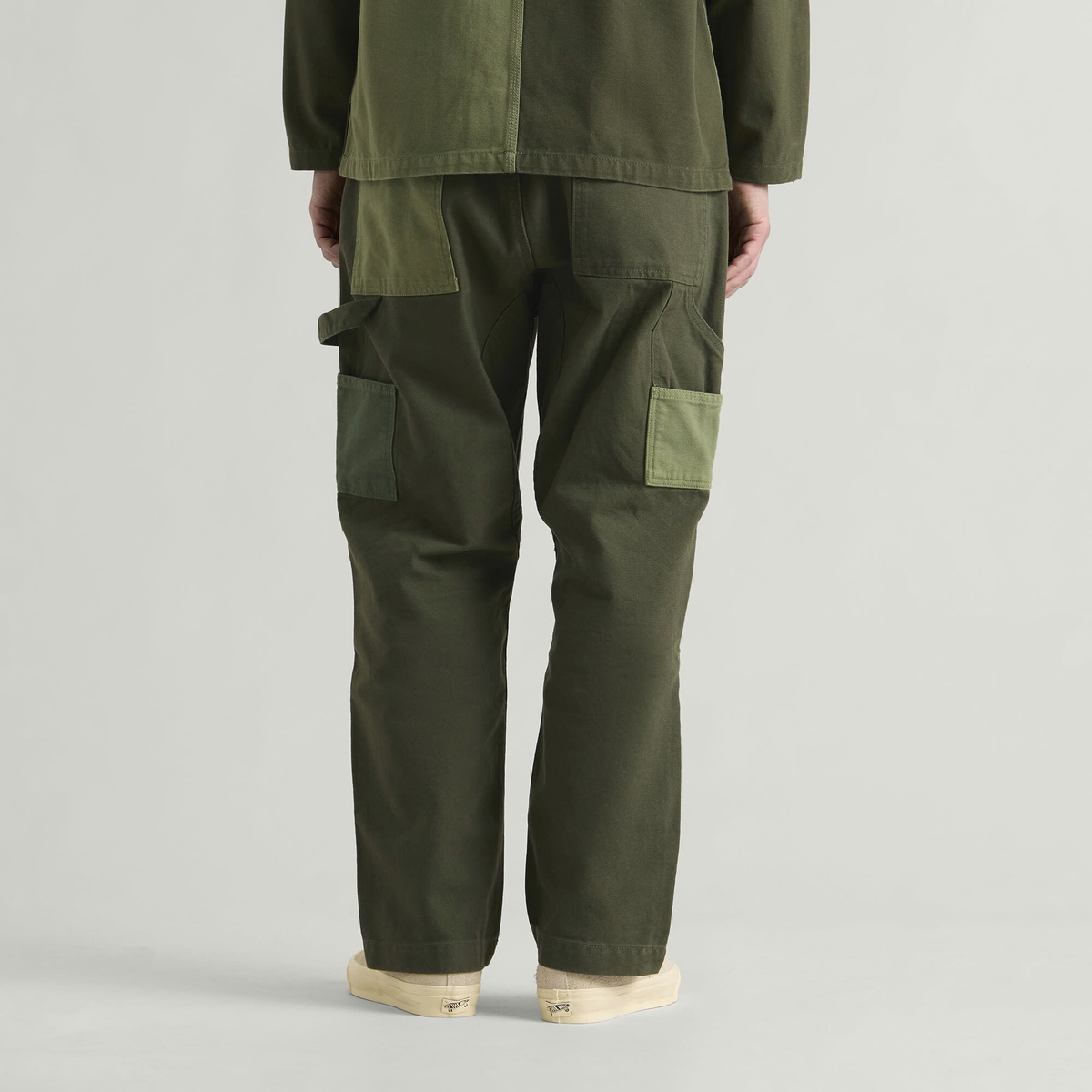 Service Works Men's Patchwork Utility Chef Pants in Green