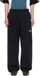 Martine Rose Black Wide Leg Sweatpants