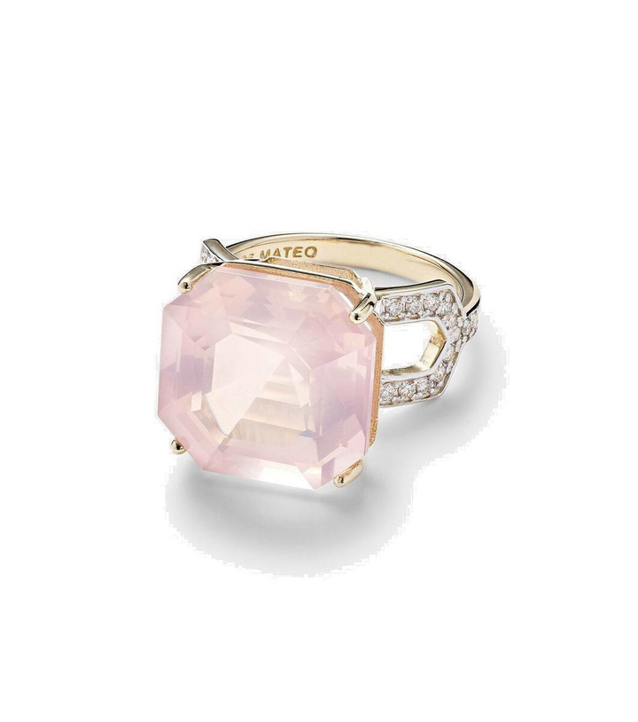 Photo: Mateo 14kt gold ring with topaz and diamonds