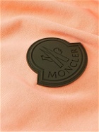 Moncler - Logo-Appliquéd Shell-Trimmed Cotton-Jersey Hoodie - Orange