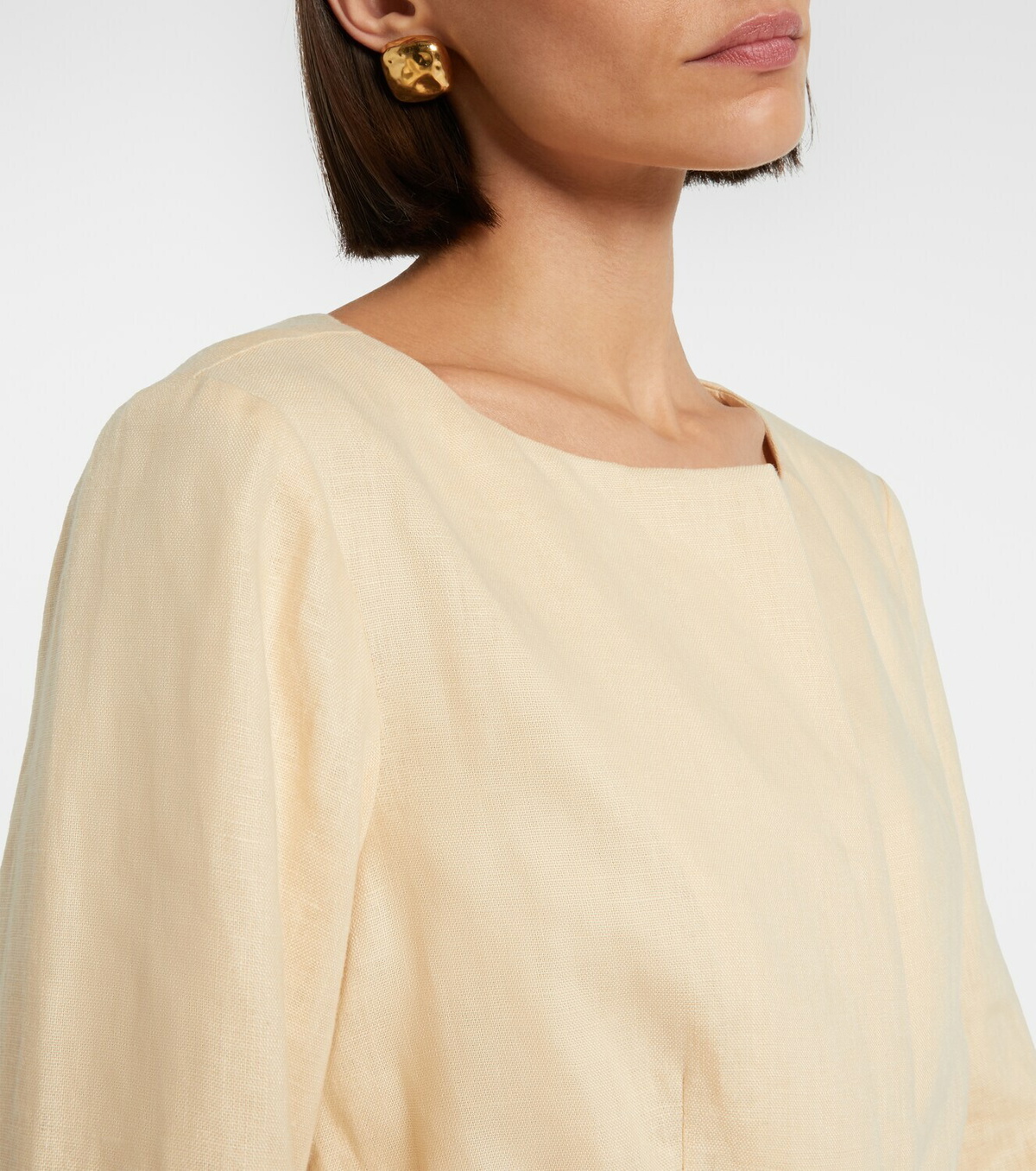 Posse Pamela belted linen jacket