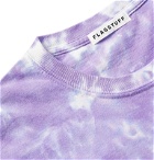 Flagstuff - Printed Tie-Dyed Cotton-Jersey T-Shirt - Purple
