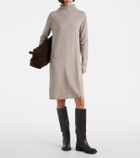 Jardin des Orangers Knitted wool and cashmere midi dress