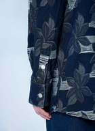 Gucci Floral Jacquared Denim Shirt