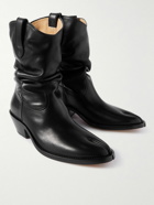 Maison Margiela - Tabi Split-Toe Leather Western Boots - Black