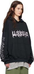 032c Black Faithless Oversized Hoodie