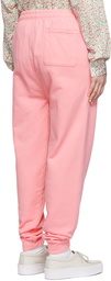 Maison Kitsuné Pink Cotton Lounge Pants