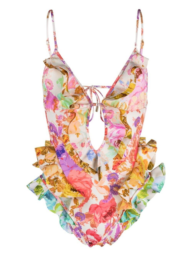 Photo: ZIMMERMANN - Floral Print One-piece Swimsuit