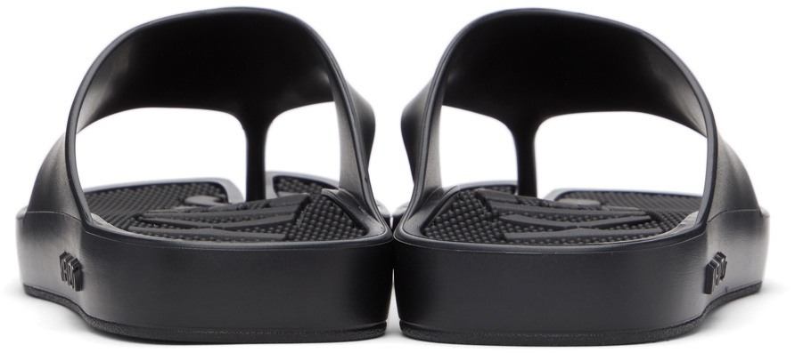 Kenzo Black K-Beach Flip Flops Kenzo