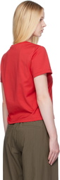 AMOMENTO Red Basic T-Shirt