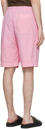 Dries Van Noten Pink Poplin Shorts