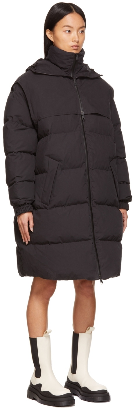 Bottega Veneta Down Frosted Poplin Long Puffer Bottega Veneta